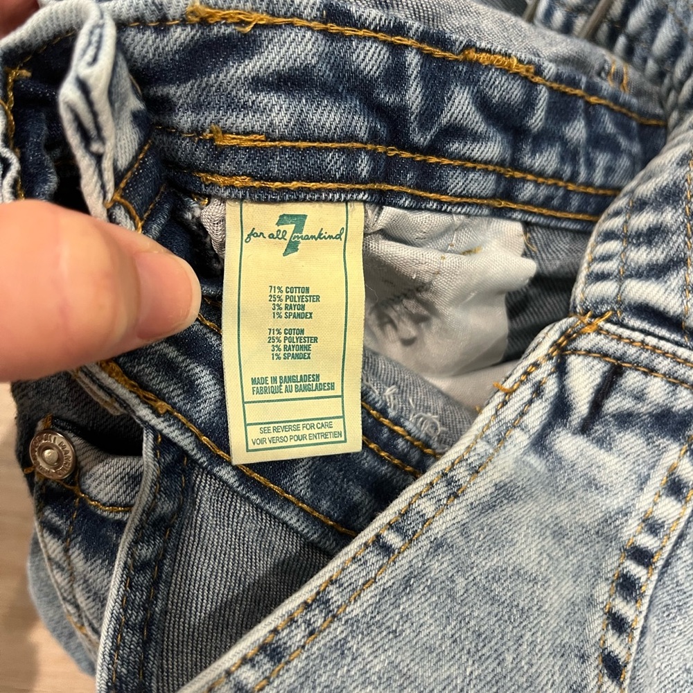 7 For All Mankind Kids Denim Overalls Size 18 Months - Picture 7 of 11